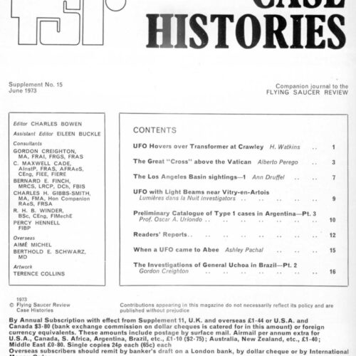 Watkins,UFOs 1972,electric transformer,Britain,FSR-CH 1973 N 15 2 - Imagen 1