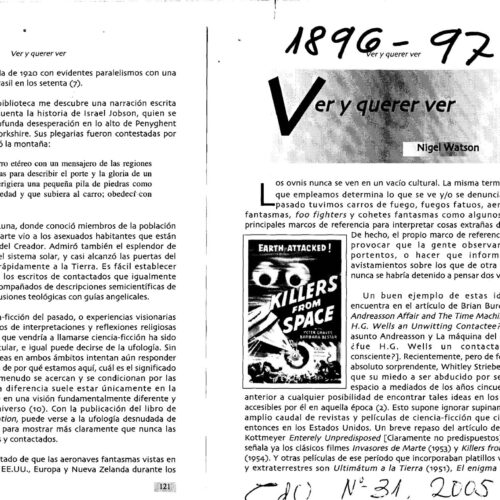 Watson,Nigel,Casos OVNI 1896-97 - Imagen 1