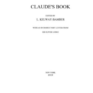 Way-Bamber,The Claude s book 1919