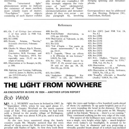 Webb,UFO 1924,Stone Quarry,Ireland,FSR79V24N5 - Imagen 1