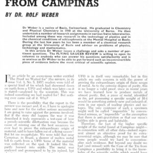 Weber,UFO 1954,Campinas,tin debrees,FSR60V6N6
