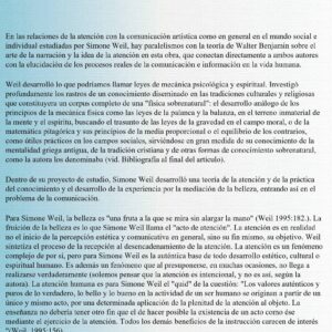Weil-Benjamin,Una teoria de la atencion,Eva Aladro