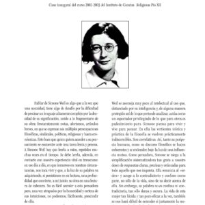 Weil ,Su pensamiento,B.Eguiluz