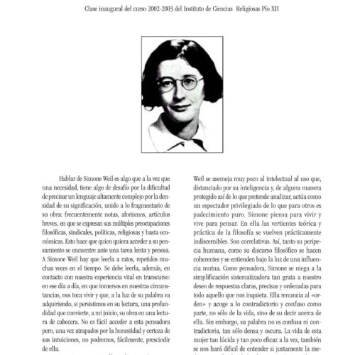 Weil ,Su pensamiento,B.Eguiluz - Imagen 1