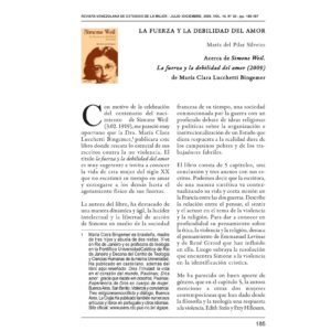 Weil,Fuerza y debilidad del amor,M.C.Luchetti