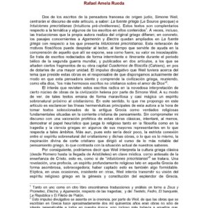 Weil,Tras las huellas de Cristo en la Antigua Grecia,R.A.Rueda