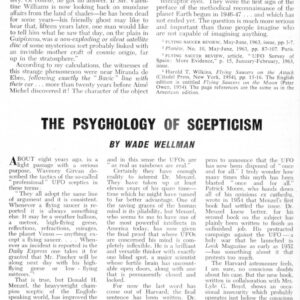 Wellman,Psychology of Scepticism,FSR63V9N5
