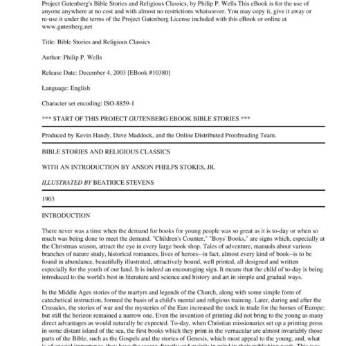 Wells,Philip,Bible stories and religious classics - Imagen 1
