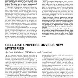 Whitehead,Cell-like universe of galaxy clumps,FSR91V36N3
