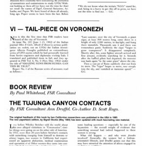 Whitehead,Druffel-Rogo,Tujunga Canyon Contacts,FSR89V34N4