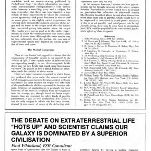 Whitehead,Extraterrestrial Life,FSR88V33N1