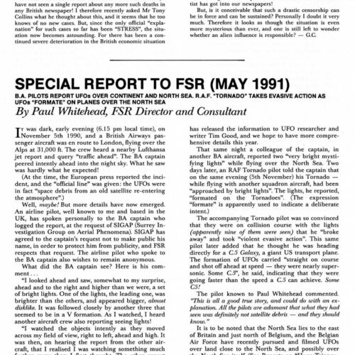 Whitehead,UFOs 1990,North Sea,FSR91V36N2 - Imagen 1