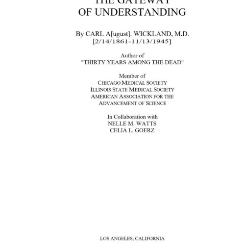 Wickland,Gateway of understanding 1934 - Imagen 1