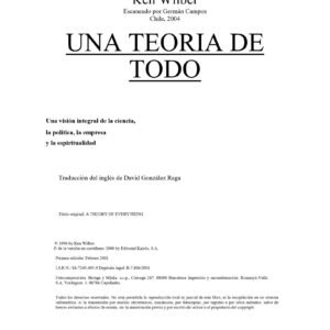 Wilber,Ken,Una teoria del Todo