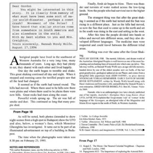 Wolfe,UFOs in Aborigine Legends,Australia,FSR95V40N2