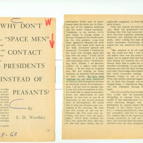 Worthley,Why E.T.do not contact presidents - Imagen 1