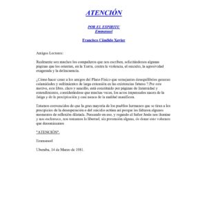 Xavier,Atencion