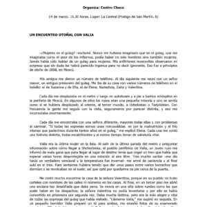 Zgustova,La noche de Valia Gulag