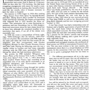 Zinsstag,Lou 1905-1984,Timothy Good,FSR1984V29N4